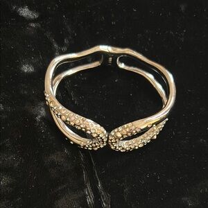 Alexis Bittar Dark Silver Bracelet with Crystals